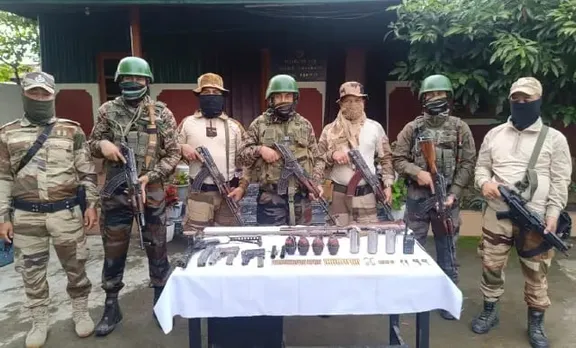 Manipur: Security Forces Uncover Massive Arms, Ammunition Cache